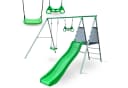 HyperMotion Mehrkindschaukel XXL Garten Multifunktions Spielset Grün Bild 2