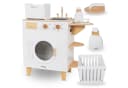Mamabrum Kinder-Waschmaschine aus Holz – Spielset mit Bügeleisen und Wäschekorb Bild 2