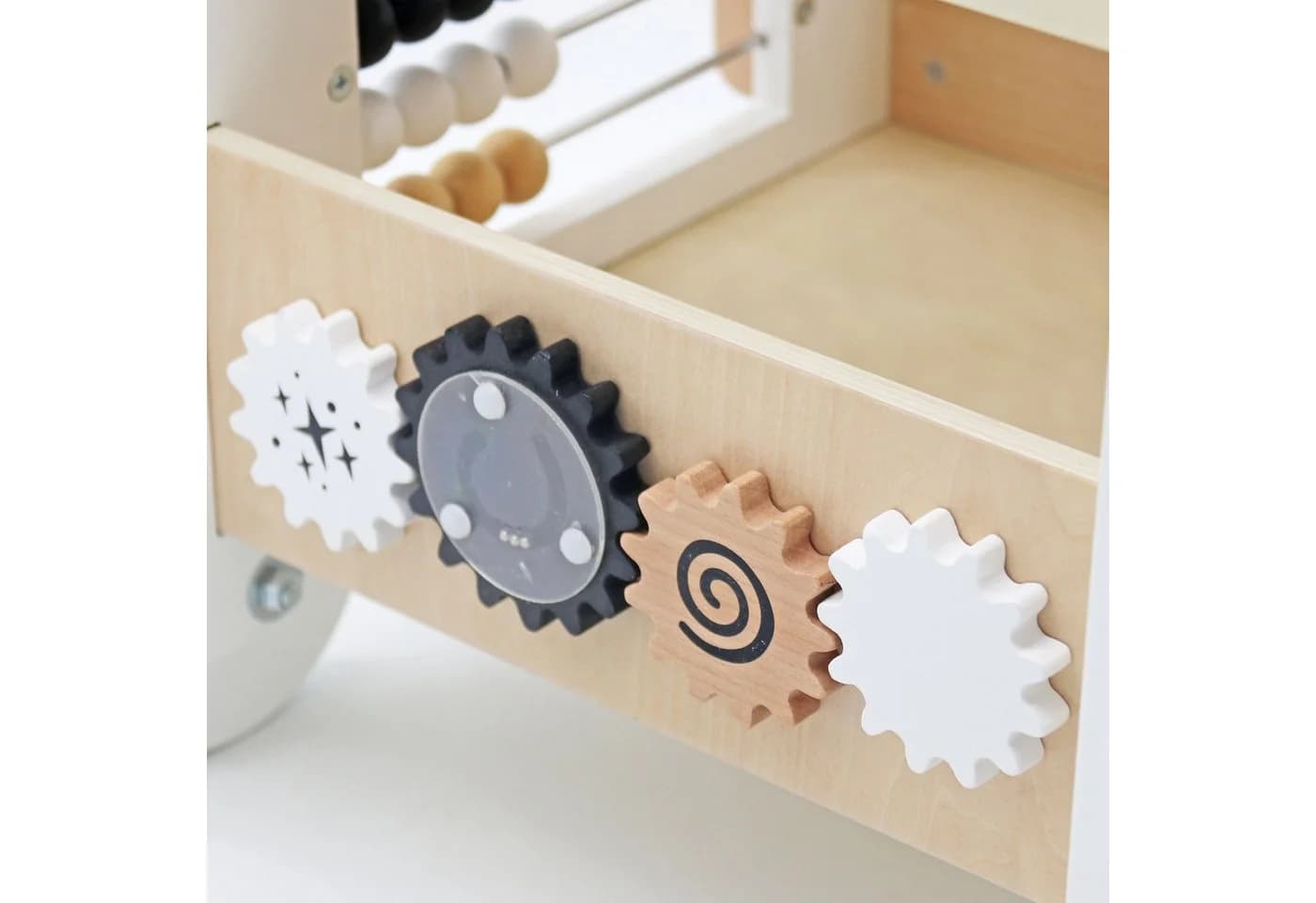 Mamabrum 6-in-1 Holz Lauflernwagen mit Aktivitätsspielzeug - Bild 5