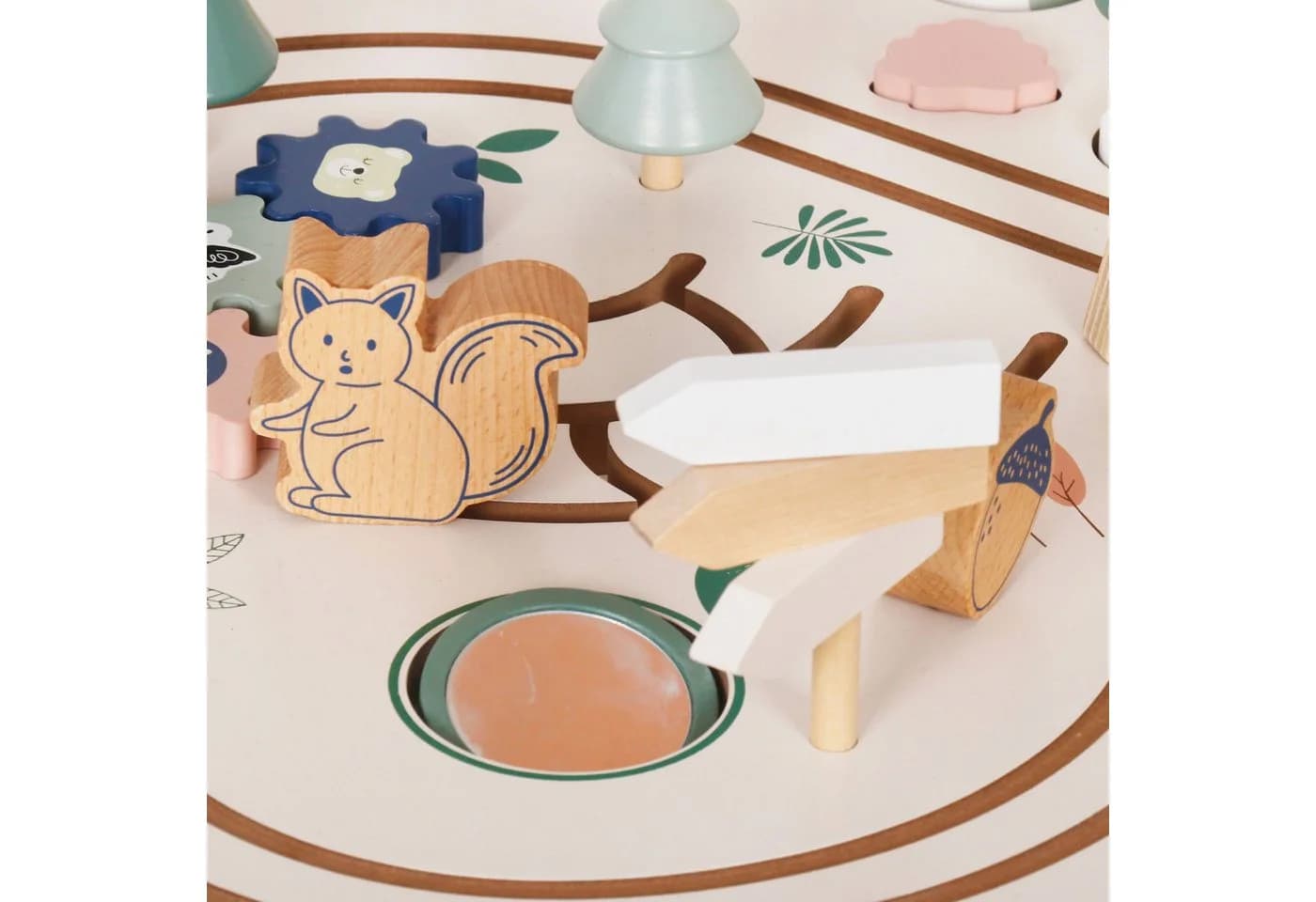 Mamabrum 10-in-1 Lerntisch aus Holz mit Tieren - Bild 4