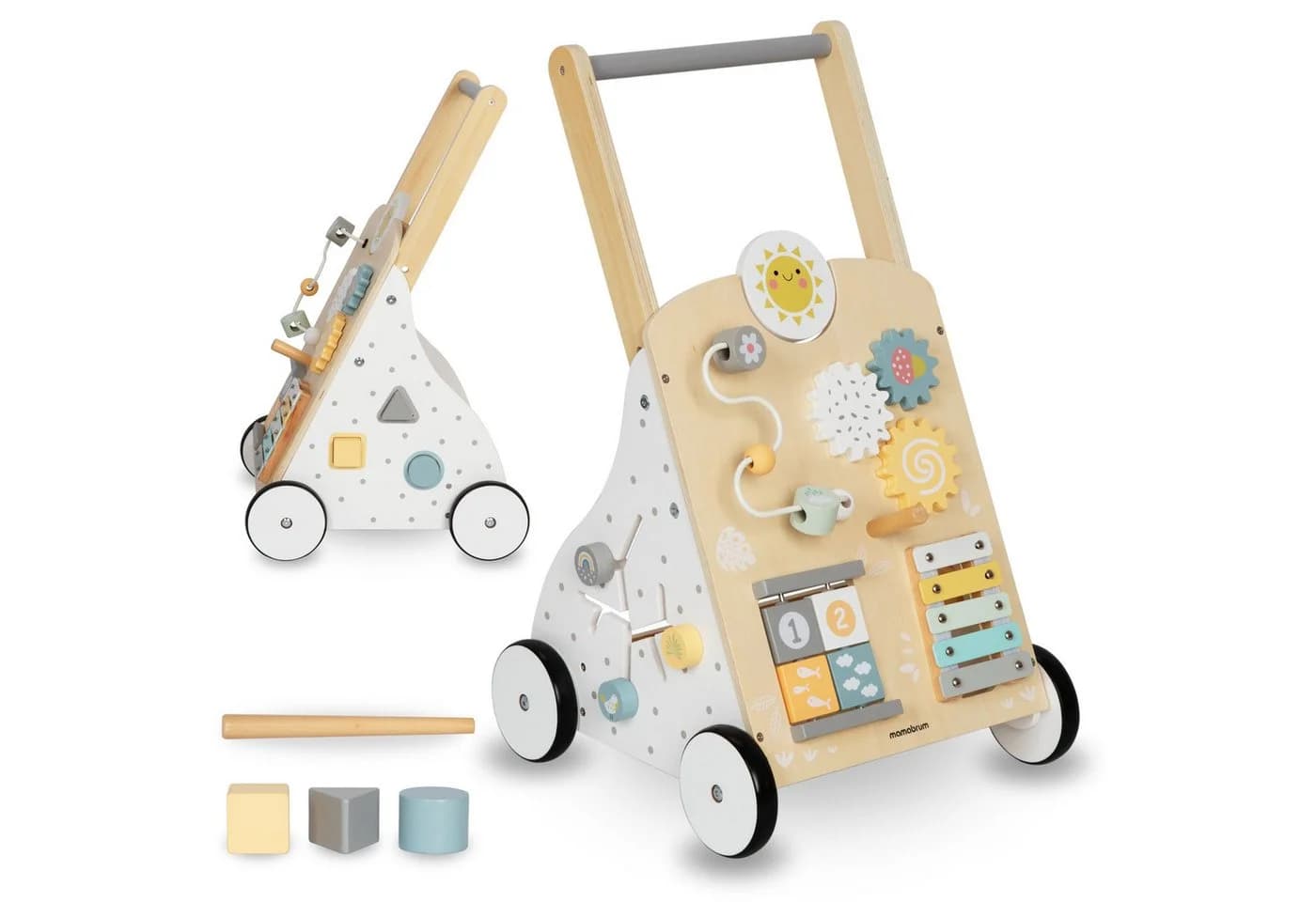 Mamabrum Lauflernhilfe 8in1 Holz Kinderläufer Lernspielzeug - Bild 2