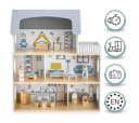Mamabrum Puppenhaus Großes Holzspielzeug mit Zubehör und Figuren Bild 5