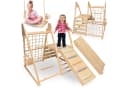Mamabrum 5-in-1 Holzspielplatz für Kinder Buchen- und Birkenholz Bild 2