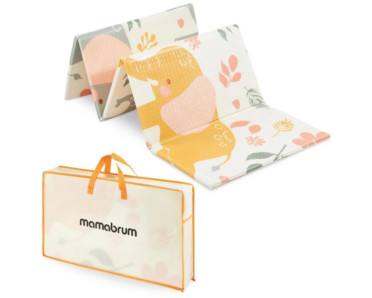 Mamabrum Spielmatte Doppelseitig Faltbare Schaumstoffmatte 180x120x1cm - Bild 5