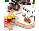 Mamabrum Holzeisenbahn-Set mit Flughafen, Kran & Elektro-Lok Bild 4