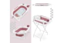 Moby-System Faltbare Babybadewanne mit Thermometer Altrosa Bild 2