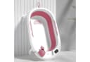 Moby-System Faltbare Babybadewanne mit Thermometer Altrosa Bild 5