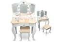 Mamabrum 2in1 Kinder-Schminktisch LED Licht Modern Barock Bild 2