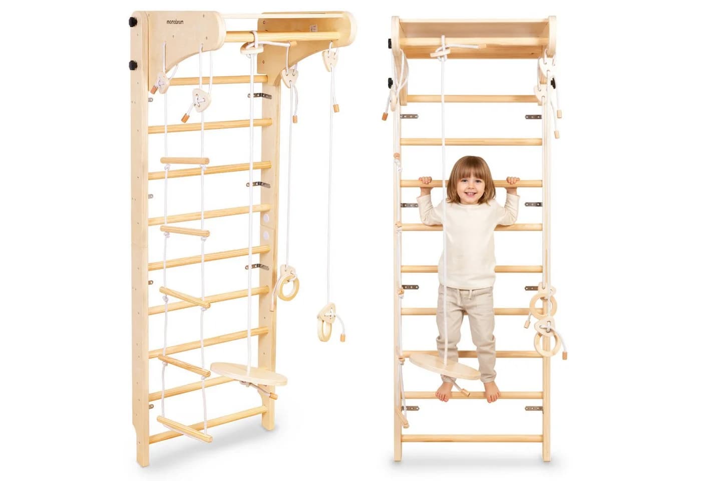Mamabrum Kletterwand Holz für Kinder mit Zubehör - Bild 2