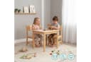 Mamabrum Kinder-Tisch mit 2 Stühlen Kiefernholz Set ab 3 Jahre Bild 3