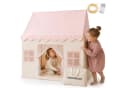 Mamabrum Kinderzelt XXL mit LED Lichterkette Rosa Beige Bild 2