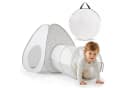 Mamabrum Spielzelt mit Tunnel Pop-Up Kinderzelt Grau Weiß Bild 2