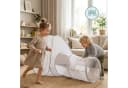 Mamabrum Spielzelt mit Tunnel Pop-Up Kinderzelt Grau Weiß Bild 3