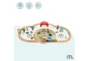 Mamabrum Holz-Zoo-Eisenbahnset mit Puzzle-Matte, Tieren & Brücke Bild 1