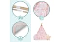 Mamabrum Kinder Tipi Zelt Rosa mit Matte, Kissen und LED Bild 3