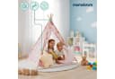 Mamabrum Kinder Tipi Zelt Rosa mit Matte, Kissen und LED Bild 4