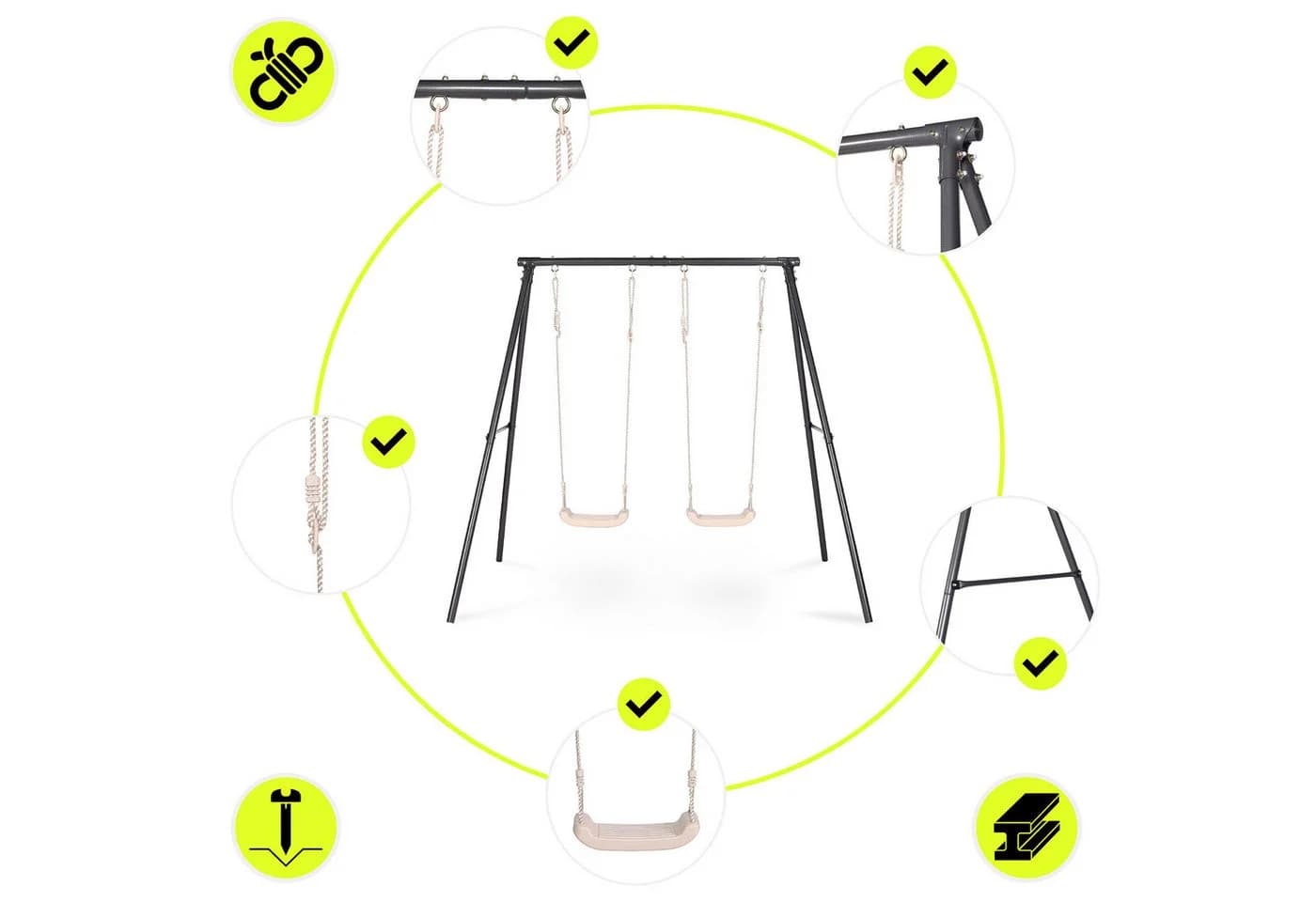 HyperMotion Mamabrum Baby Gym Holz Ozean Montessori mit Anhängern - Bild 4