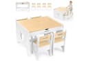 Mamabrum Kindertisch Set mit 4 Stühlen Holz weiß Bild 2