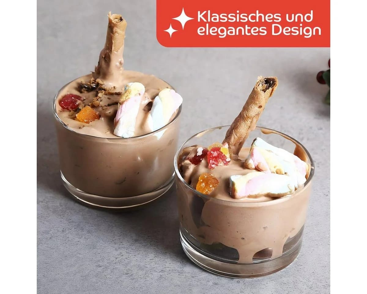 KONZEPT Dessertschale 6er Set Transparent Glas 150ml - Bild 4