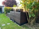 Woodtex Sichtschutzelement Rhombus KDI braun Kiefer Bild 1