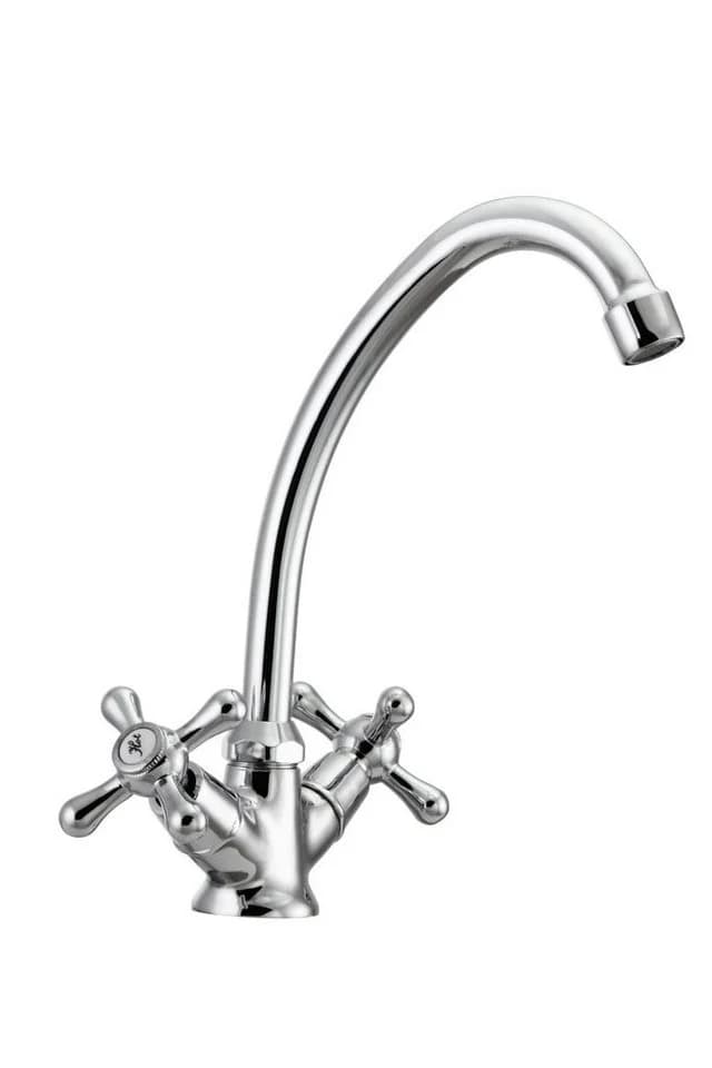 Hydroland Spültischarmatur Retro Zweigriffmischer Chrom - Bild 2