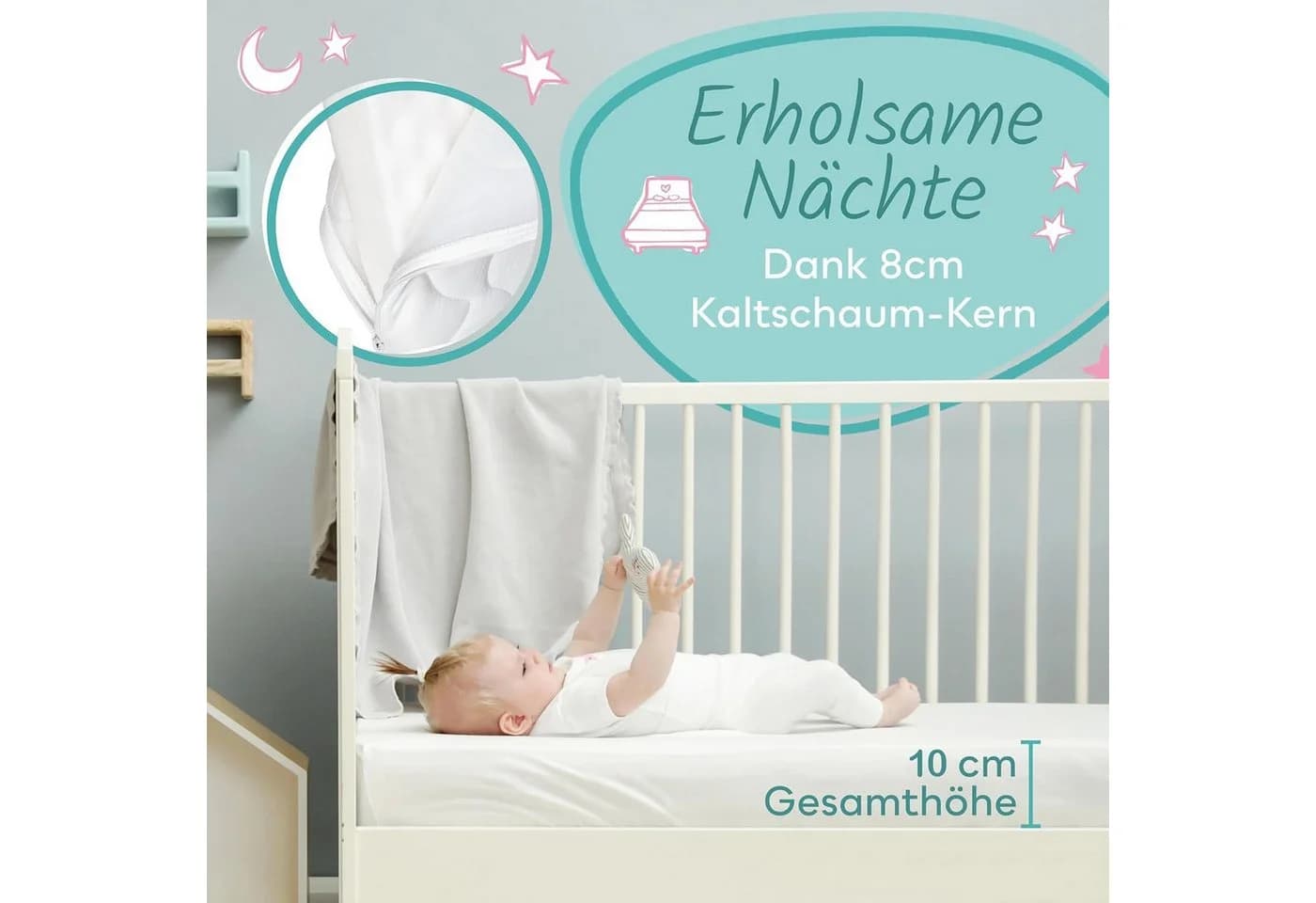 Sun Garden Komfortschaummatratze Babymatratze, Kindermatratze, Kaltschaum - Bild 3