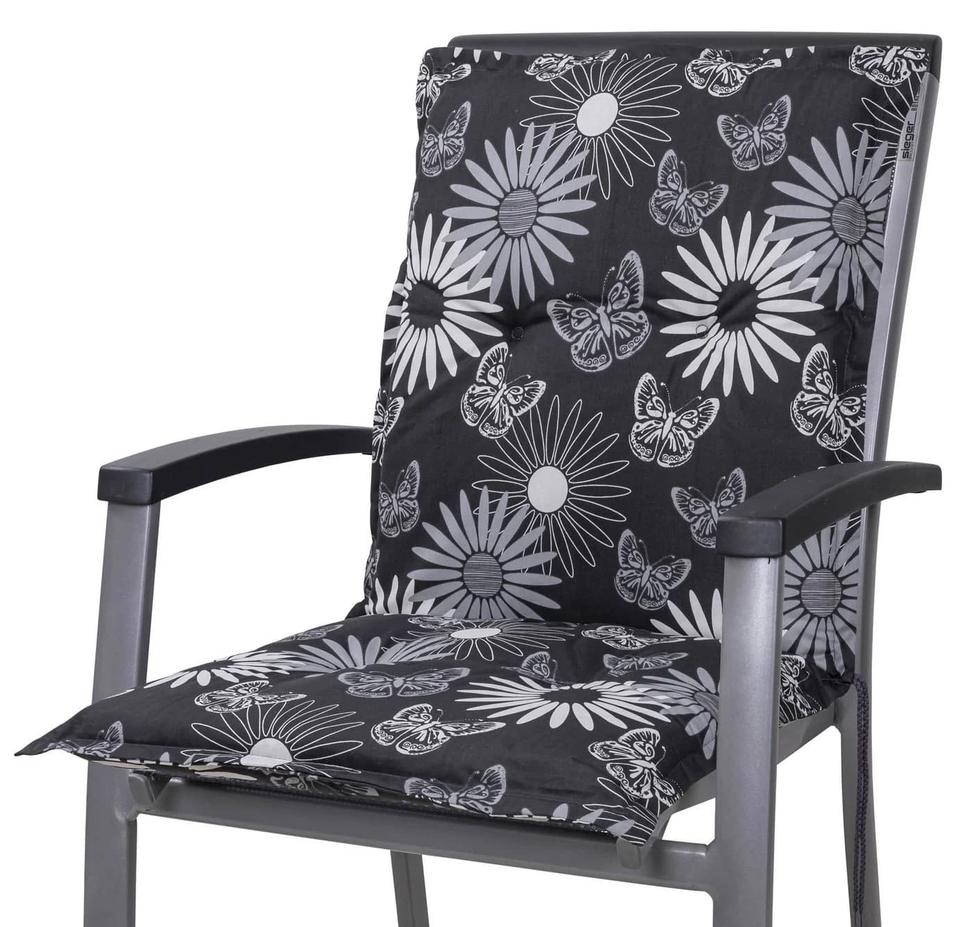 Sun Garden Sesselauflage Naxos Schwarz-Grau-Beige