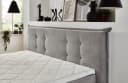 HARPER Boxspringbett SOWA 180x200 cm Silber Stoff Bild 4