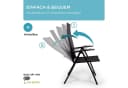 Gardisun Gartenstuhl Hochlehner Klappbar Aluminium Anthrazit/Silber Bild 5