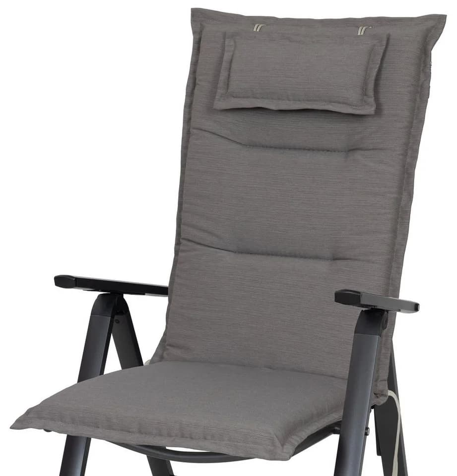 Sun Garden Hochlehnerauflage Toronto Taupe mit Halteband