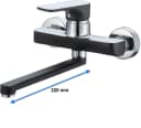 Hydroland Spültischarmatur SENJA Schwarz-Chrom Bild 3