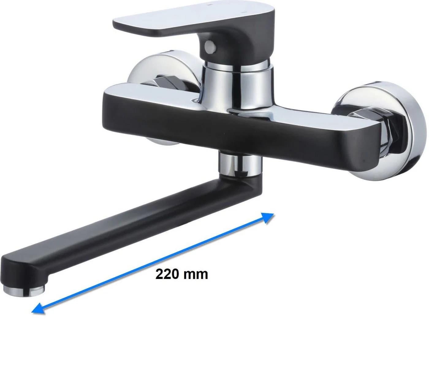 Hydroland Spültischarmatur SENJA Schwarz-Chrom - Bild 3