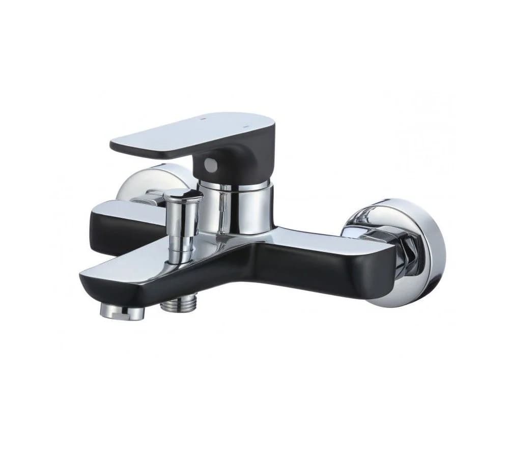 Hydroland Wannenarmatur SENJA Schwarz-Chrom Umsteller Wanne/Brause - Bild 2