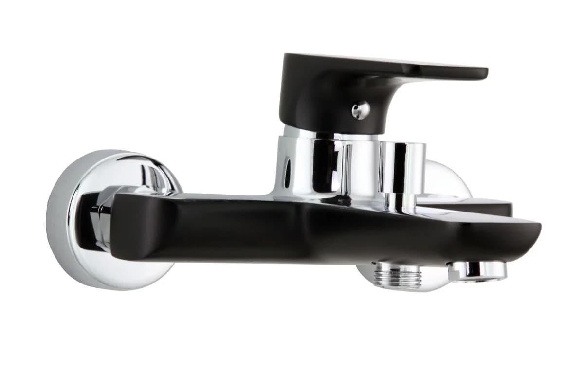 Hydroland Wannenarmatur SENJA Schwarz-Chrom Umsteller Wanne/Brause - Bild 5