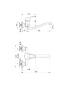 Hydroland Spültischarmatur Atut Einhebel Wandarmatur Chrom Bild 1
