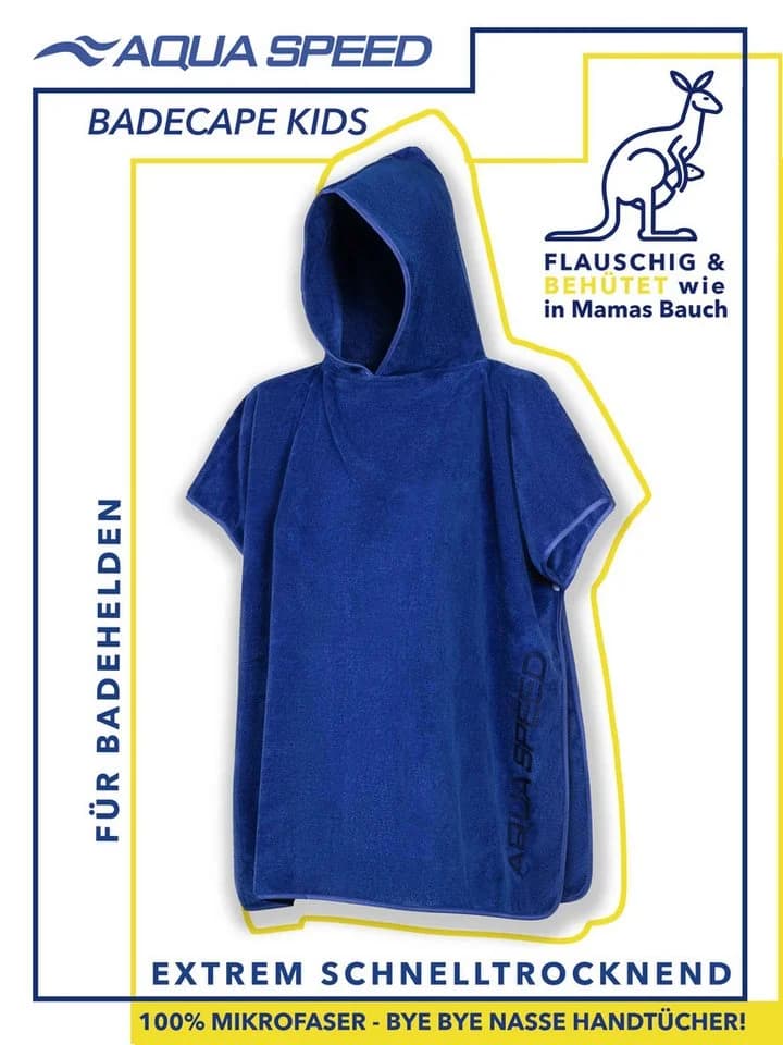 Aqua Speed Kinder-Poncho Handtuch Badeüberwurf Mikrofaser