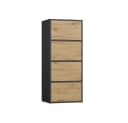 MAGOWA Kommode ALMA Modernes Design mit TIP-ON System Anthrazit Bild 3