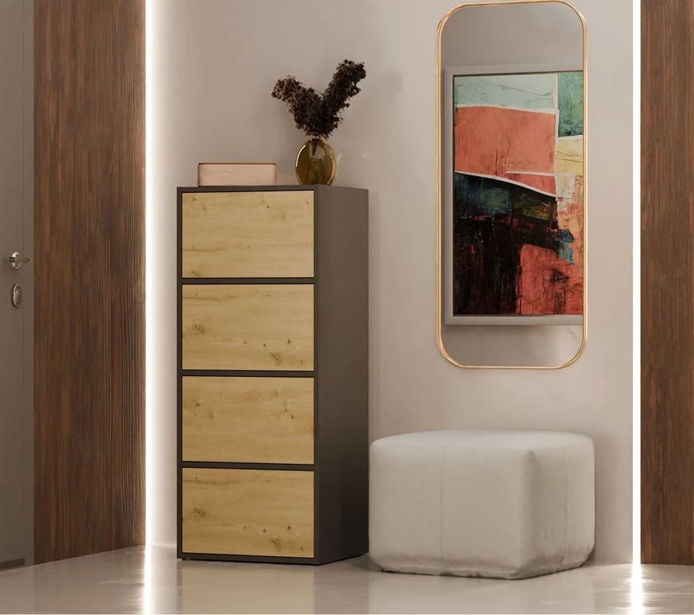 MAGOWA Kommode ALMA Modernes Design mit TIP-ON System Anthrazit - Bild 5