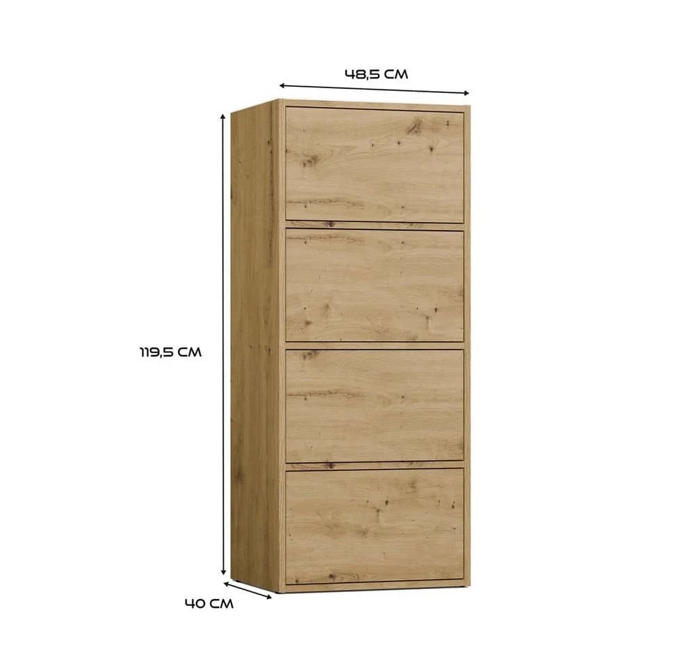 MAGOWA Kommode ALMA Beige Modernes Design mit TIP-ON System - Bild 5