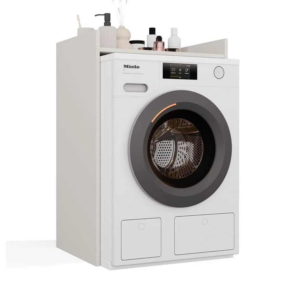 MAGOWA Waschmaschinenumbauschrank Beige Überbauschrank - Bild 2