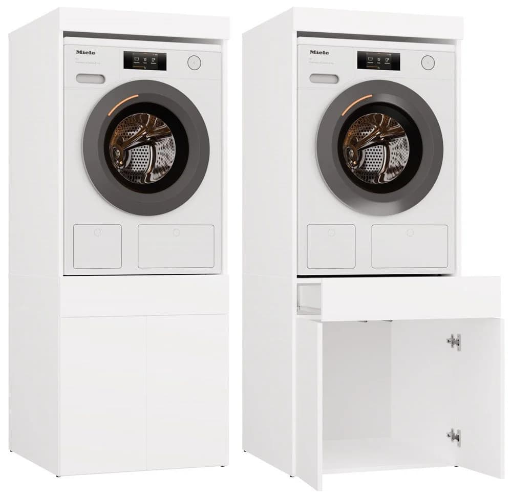 MAGOWA Waschmaschinenschrank Mattweiß - Bild 2