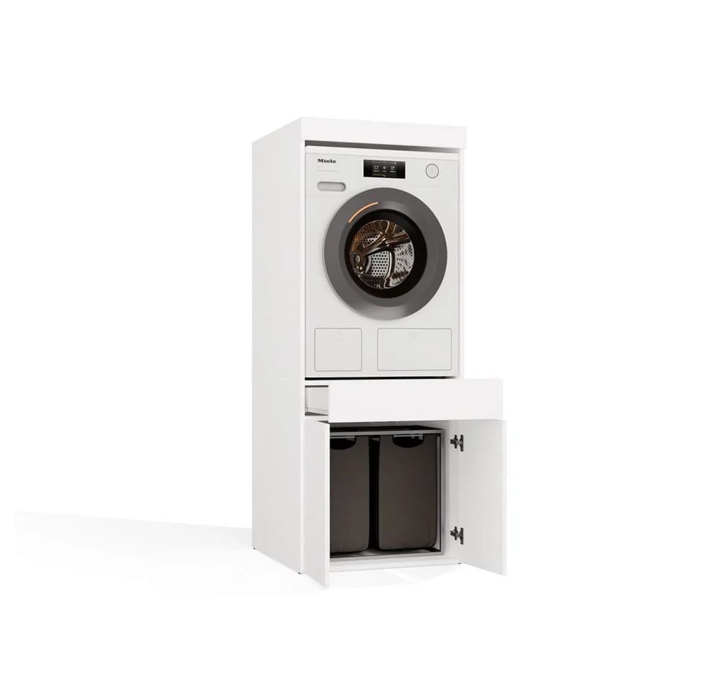 MAGOWA Waschmaschinenschrank Mattweiß - Bild 4