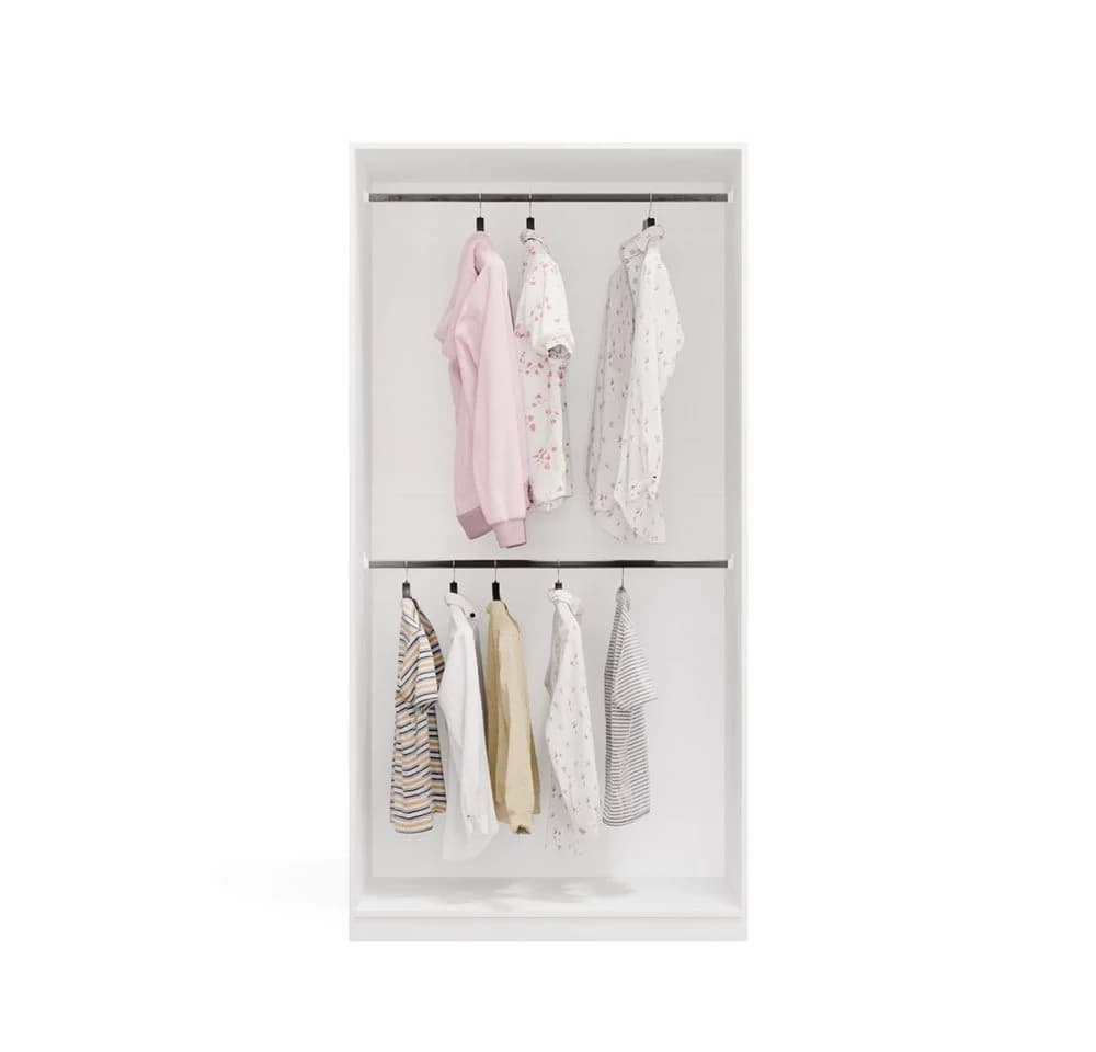 ibonto Offener Kleiderschrank Modular Weiß