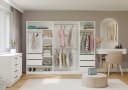 ibonto Offener Kleiderschrank Modular Weiß Bild 3
