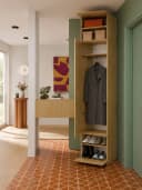 ibonto Garderobenschrank Flurgrifflos TIP-ON Braun Bild 1