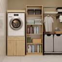 MAGOWA Waschmaschinenschrank POLA TWIN 1S Weiß Modern Bild 5