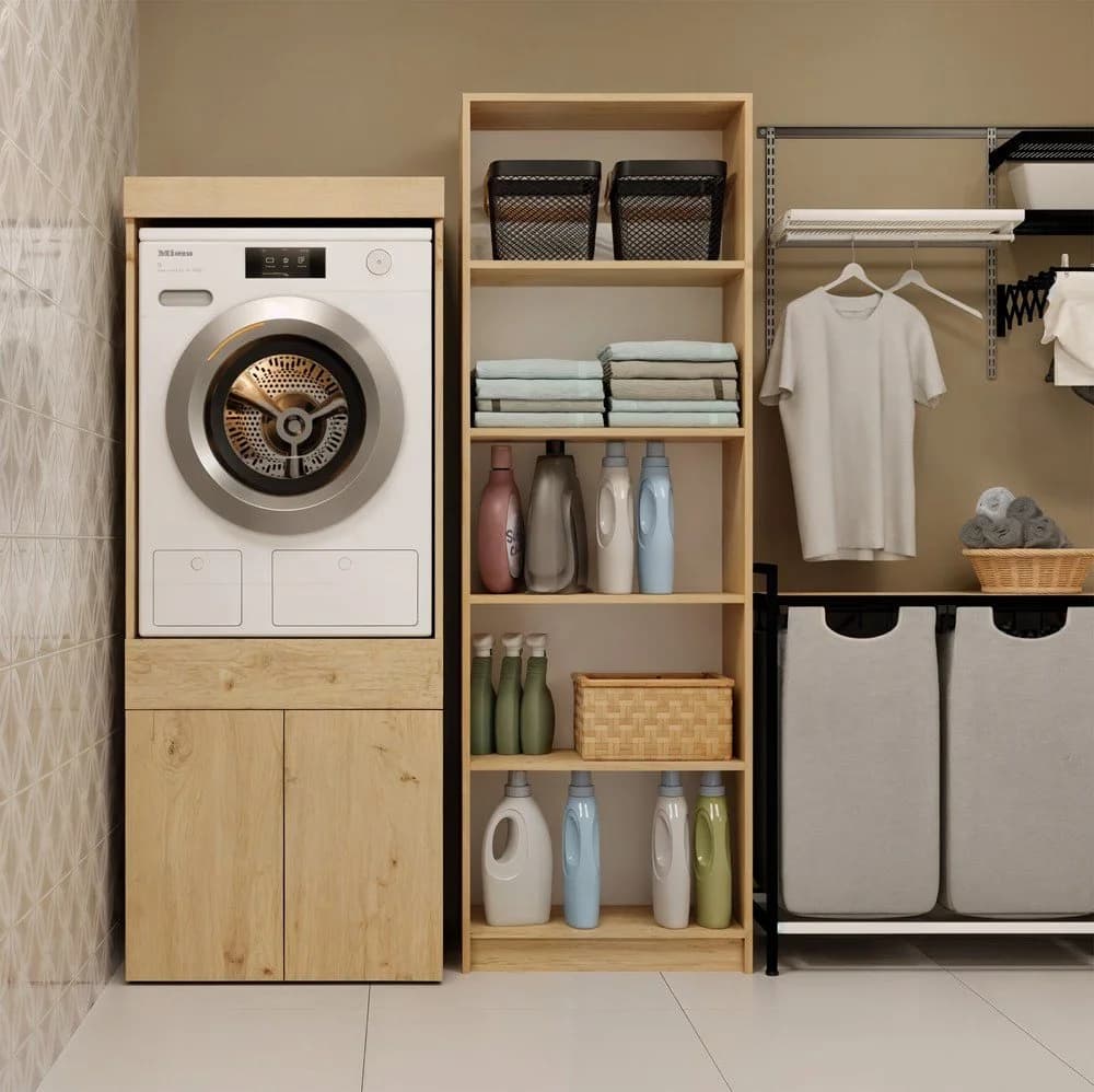 MAGOWA Waschmaschinenschrank POLA TWIN 1S Weiß Modern - Bild 5
