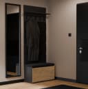 ibonto Garderobenschwarz Eiche mit Schuhschrank und Sitzbank Bild 3