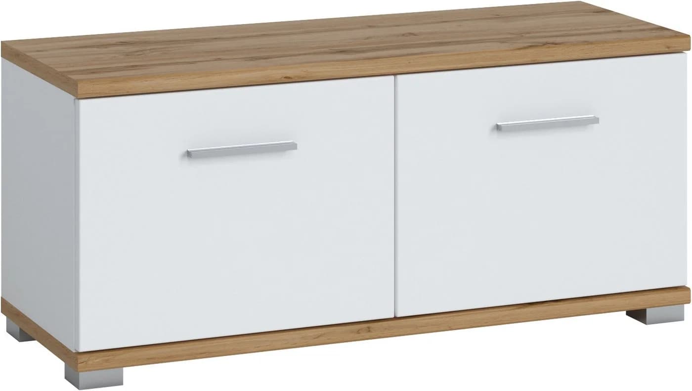 LIVING CHARM Sitzbank Weiß mit Stauraum und Sitzkissen - Bild 2