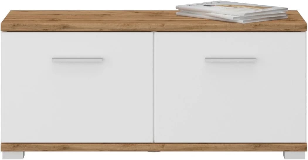 LIVING CHARM Sitzbank Weiß mit Stauraum und Sitzkissen - Bild 4